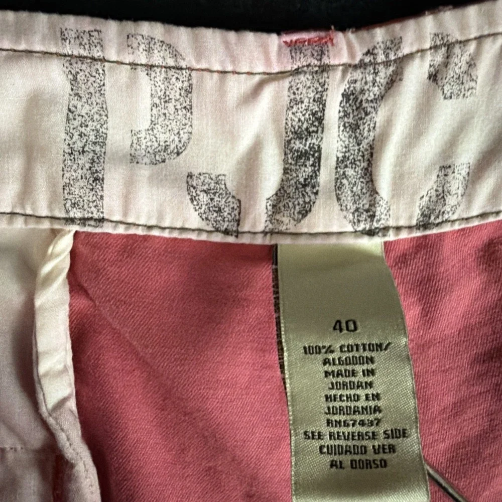 Polo Jeans CO Mens Vintage Shorts 40 Distressed Pink 100% Cotton RL-67 PJC